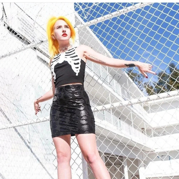 Iron Fist Skullz Club Mini Skirt - Picture 2 of 8